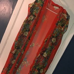 Floral Plus Size Kimono